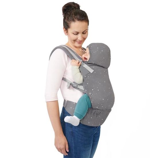 Kinderkraft Porte Bebe Ergonomique Huggy Jusqu A Kg Etoiles Cdiscount Puericulture Eveil Bebe