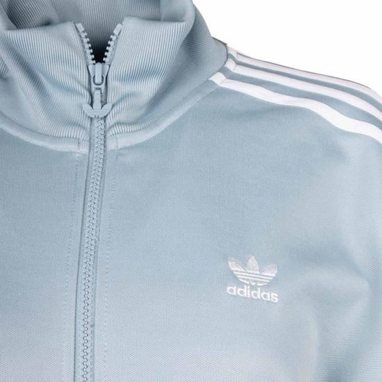 Blouson Femme ADIDAS Veste zip bleu hc2025 Manches longues Bleu clair Blanc Cdiscount Sport