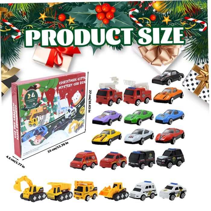 Calendrier De L’Avent 2025 Voitures – 24 Jours – Avec Circuit Bowling Et Voitures à Friction