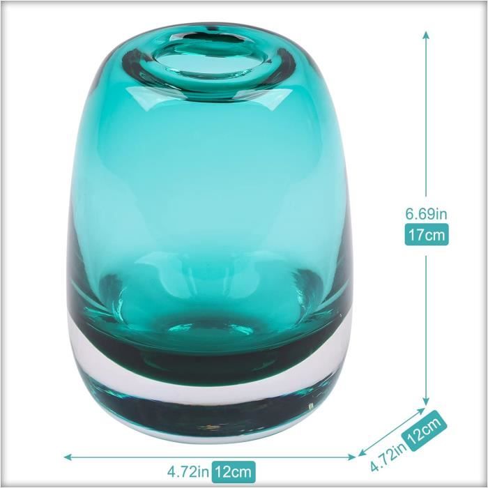 Vase Cylindrique Acrylique Incassable – 10x20 Cm – Transparent Gris – Style Scandinave Moderne