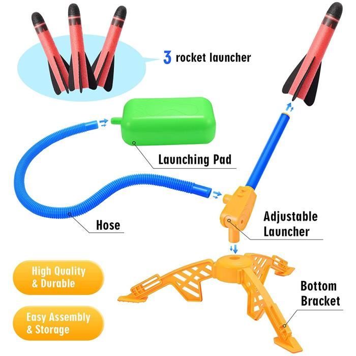 Kit de Fusée à Pédale DejaNard Cadeau Anniversaire Enfant Thème Espace