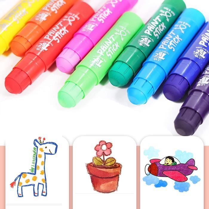 Bâtons de peinture Chunkies – Set de 12 couleurs lavables multicolor - Ooly