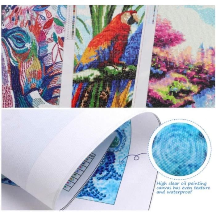 Kit Peinture Diamant 5D Panoramique Orchidée Et Bougie - Tableau Strass 50x60cm Pour Adultes Et Enfants