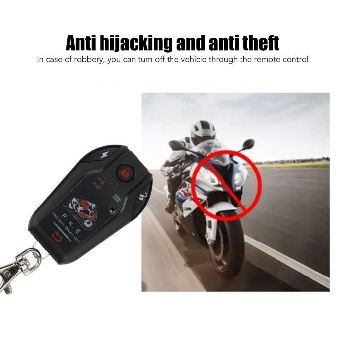 Alarme bidirectionnelle moto Scooter sécurité 2 voies alarme