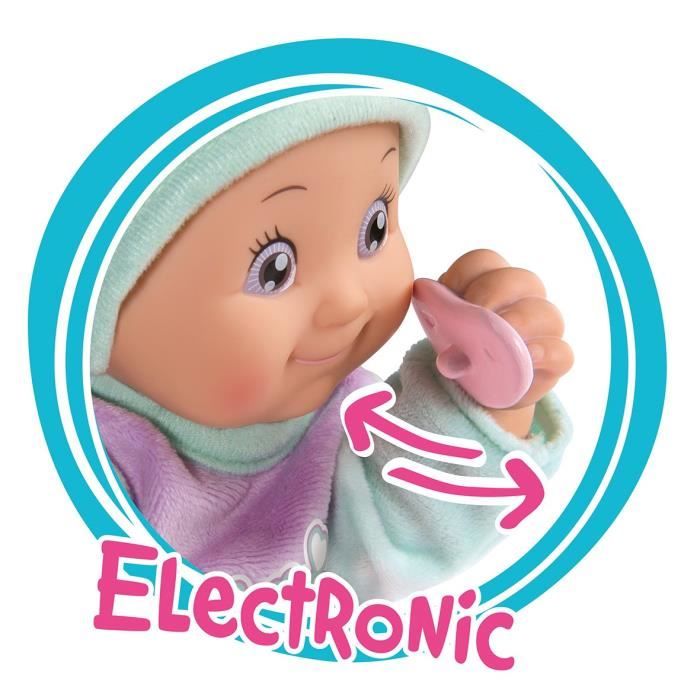 SMOBY Minikiss Poupon T tine Violet Cdiscount Jeux Jouets