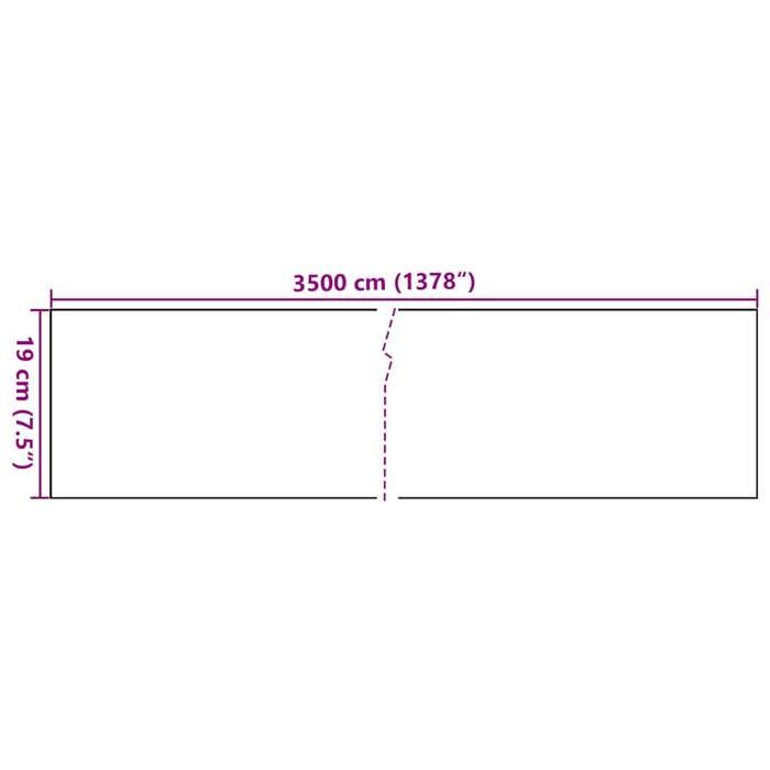 VidaXL Cadran Solaire Décoratif Jardin Bronze 35,5x82 Cm - Résistant Extérieur