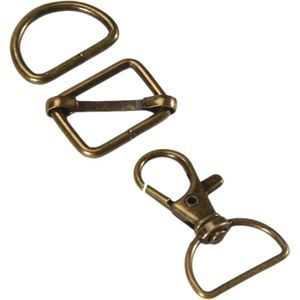 Lot De 30 Mousquetons Ronds En Métal 25 Mm Avec Fermoir à Ressort - Jaune - Accessoires Bricolage Sac