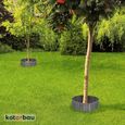 Bordure de jardin flexible en bois de pin - 10 x 110 cm - Anthracite - KOTARBAU®-5