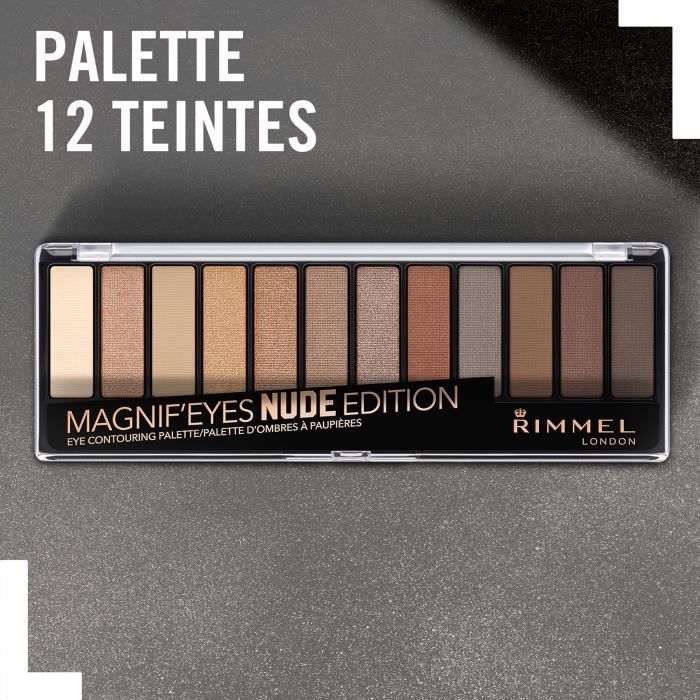 Ombre à Paupières Rimmel Glam Eyes HD - Teinte Brixton Brown, Finition Lumineuse Et Longue Tenue