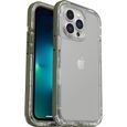 LifeProof pour Apple iPhone 13 Pro, coque fine, resistante aux chutes, a la poussiere et a la neige, Serie Next, Transparent/Ver-0