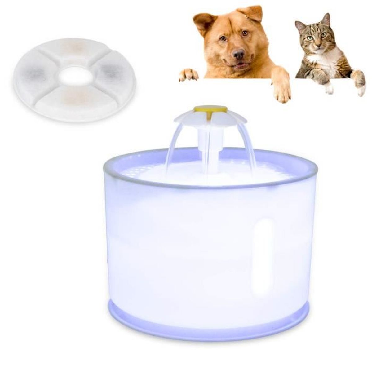 Iseebiz 24l Fontaine à Eau Pour Chat Fontaine Cascade