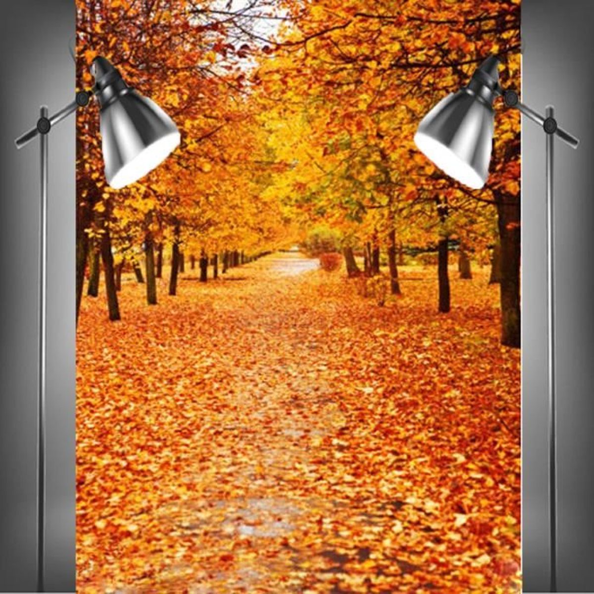 Toile De Fond En Tissu Feuilles Automne 2 1x1 5m Achat Vente Fond De Studio Cdiscount