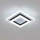 DORLINK Plafonnier LED , 30W Lumière Blanche 6500K, 30x30cm, design carré en acrylique, pour salon couloir