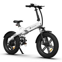Vélo électrique ADO 36V14.5Ah, E-BIKE Tout Terrain de 20" avec Pneu 4.0 Fat, Shimano 7 Vitesse, Tout-Suspendu