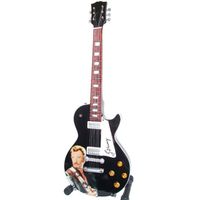 Guitare miniature hommage à Johnny Hallyday