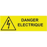 Signalisation de securite Panneau danger électrique – L.300 x H.100 mm