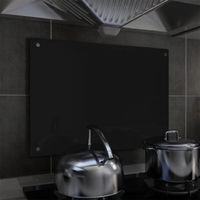 Dosseret de cuisine Noir 70 x 50 cm Verre trempé - DIO7380738355119 - Accessoire crédence - Fond de hotte