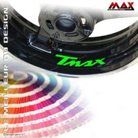 4 Stickers de Jantes TMAX - LIME - pour T-MAX 500 530 Sticker Autocollant Adhésif liseret