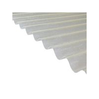 Plaque polyester ondulée toit translucide - L: 2 m - l: 90 cm - Translucide