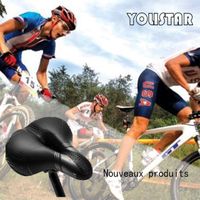 YOLISTAR Selle Siège de Vélo Bicyclette Coussin Gel Confortable Sportif Souple Cyclisme VTT Montagne Route