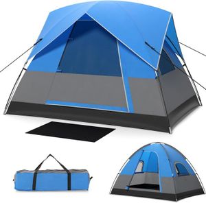 TENTE DE CAMPING GOPLUS Tente Camping 3 Personnes, Tente Familiale 