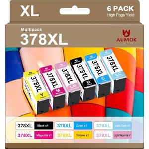Lot De 6 Cartouches D'encre Compatibles XL Pour Epson XP-860 - T2431 à T2436 - Neuf