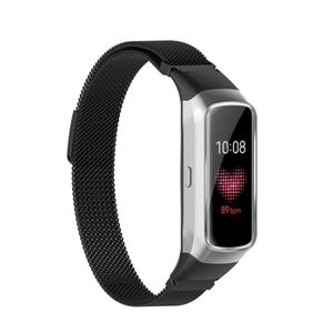 BRACELET MONTRE CONNEC. Bracelet de montre durable noir pour Samsung Galaxy Fit SM-R370