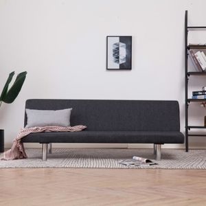 june chauffeuse 2 places tissu noir style contemporain l 115 x p 75 cm cdiscount maison