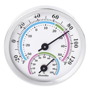 Thermomètre rond en plastique diamètre 27mm Fahrenheit intérieur au-d~9k