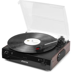 DEC694 - 1 Décoration de table élégante musique noire en disque vinyle 33  tours.