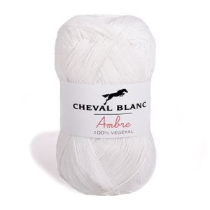 LAINE TRICOT - PELOTE Laines Cheval Blanc - AMBRE fil à tricoter 70% vis