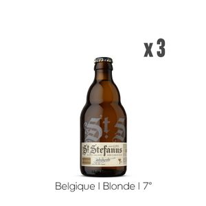 BIERE Pack Bières St Stefanus Blonde - 3x33cl - 7%