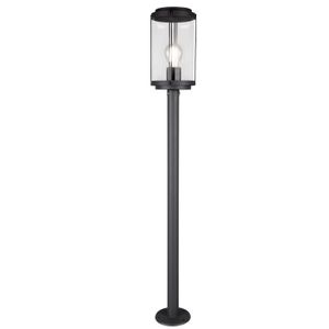 LAMPE DE JARDIN  Lampadaire d'extérieur, aluminium moulé sous pression, noir, H 100 cm, TANARO