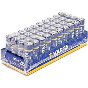 PILES Piles - Varta - Boite de 40 piles alcaline LR6 / AA Varta Industrial