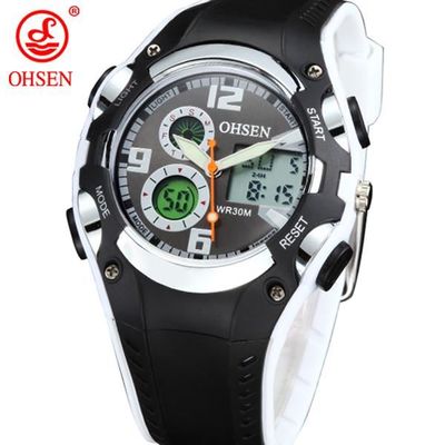 OHSEN Num rique Montre Hommes Militaire Chronom tre Bracelet En