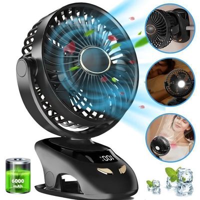 Mini ventilateur de bureau - Black - USB - Silencieux - 3 vitesses Mini ventilateur de bureau - Black - USB - Silencieux - 3 vitesses