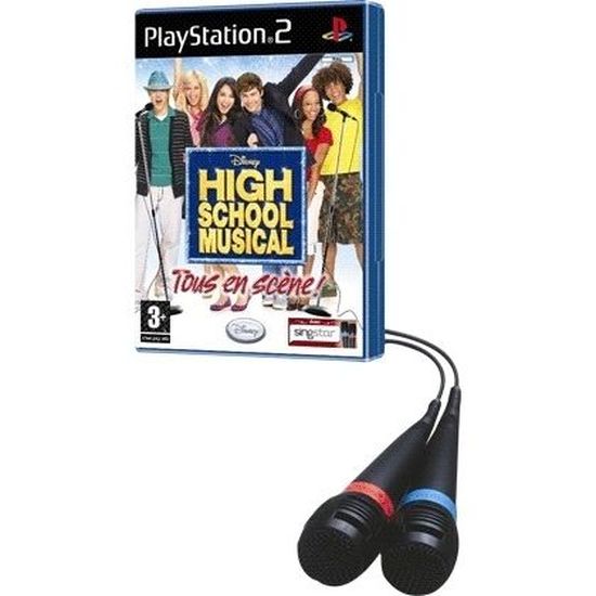 Jeu PlayStation 2 High School Musical Tous En Scène + 2 Micros - Neuf