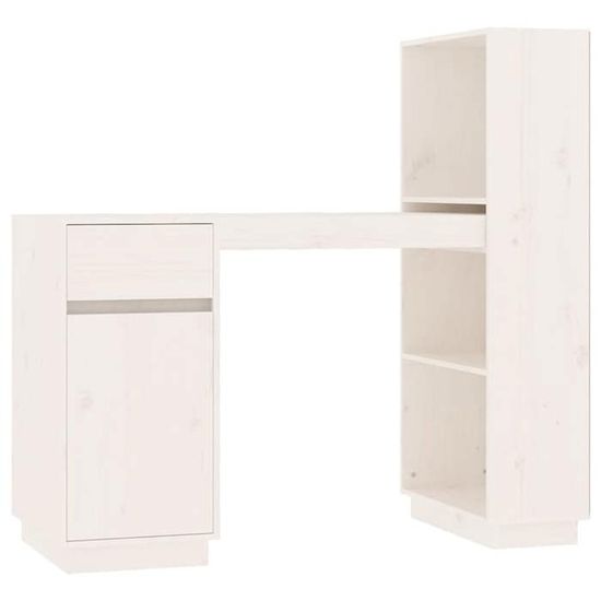 Table De Jardin Mgc24 Avec Plan Galvanisé - 80x40x117cm - Pin Naturel - 3 Tiroirs + Étagère