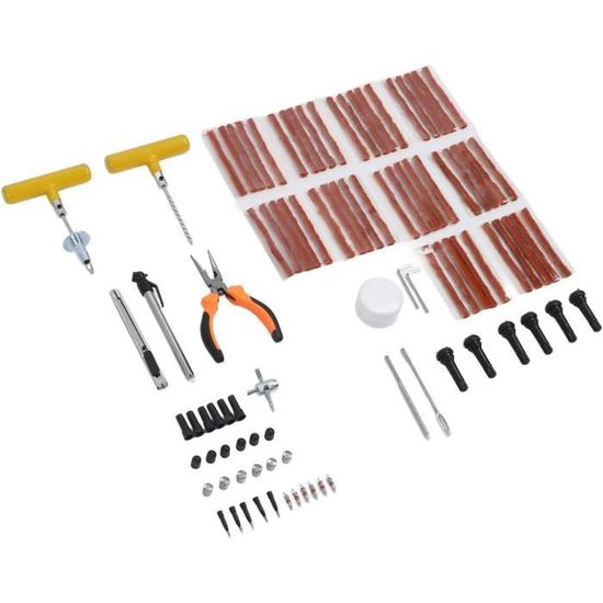 Lot De 50 Champignons De Réparation De Pneu Tubeless – Kit Portable Pour Voiture, Moto, VTT, Tracteur