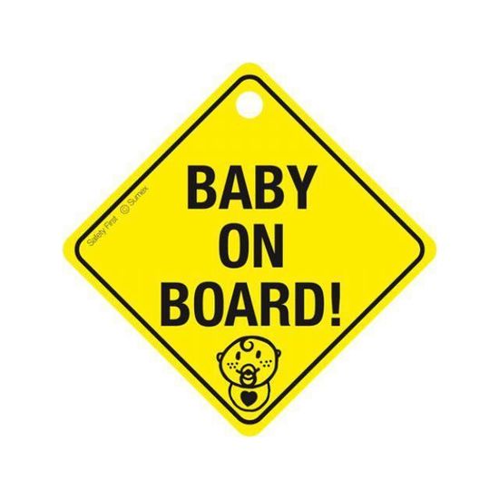Bébé à bord, panneau ventouse bébé à bord pour voiture : Aubert
