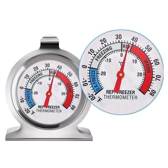 4 Pièces Thermomètre Congélateur, Thermometre Frigo En Acier Inoxydable Pour Refrigerateur Et Congelateur Plage De Temperature 30c A 30c 20f A 80f Cadran Large Et Clair Installation Facile 92100169 4 Pièces Thermomètre Congélateur, Thermometre Frigo En Acier Inoxydable Pour Refrigerateur Et Congelateur Plage De Temperature 30c A 30c 20f A 80f Cadran Large Et Clair Installation Facile 92100169