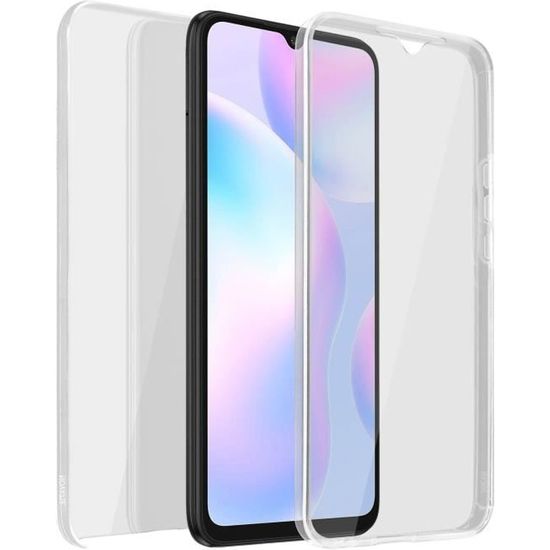 Coque De Protection 360° Pour Xiaomi Redmi 9A - Avant Gel + Arrière Rigide, Transparente, Neuve
