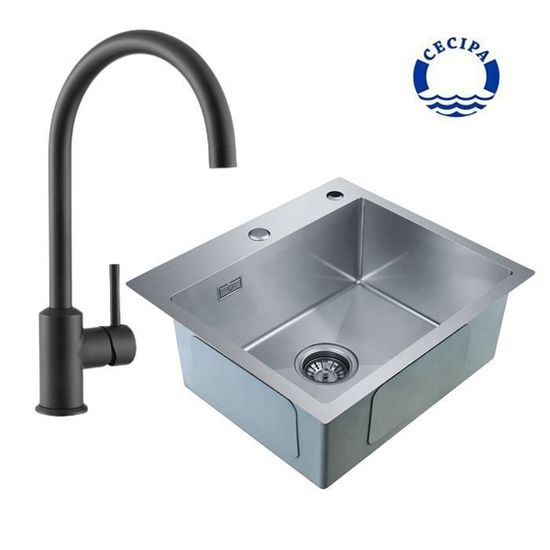 Évier de Cuisine Cascade Multifonctionne Evier Cuisine 1 Bac 68 x 45 cm