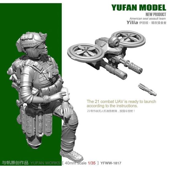 Goodmoel 1/35 Kit de soldat modèle en résine de Commando des forces spéciales américaines afghanes/Kit Miniature non assemblé et non peint/Ja-9084 Goodmoel 1/35 Kit de soldat modèle en résine de Commando des forces spéciales américaines afghanes/Kit Miniature non assemblé et non peint/Ja-9084