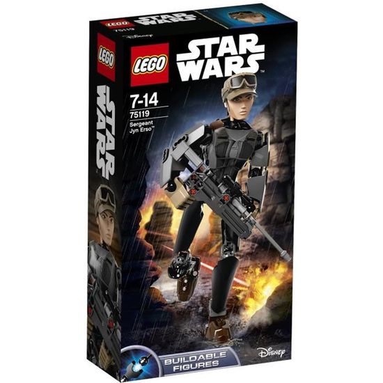 LEGO® Star Wars™ Rogue One Sergent Jyn Erso - Figurine d'action articulée avec fusil à ressort - 104 pièces