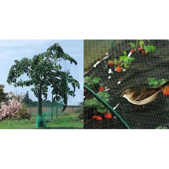 Uikos Anti Oiseaux 4x5m I Matériel de montage inclus I Filet de jardin I  Filet de Protection I Filet d'étang : : Jardin