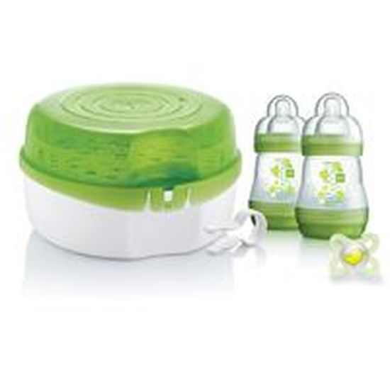 Stérilisateur Vapeur Pour Biberons Micro-ondes - Stérilise 6 Biberons En 4 Min, En PP/ABS Alimentaire