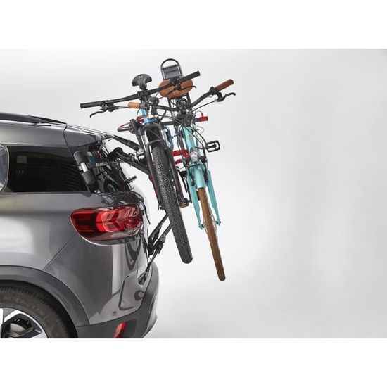MOTTEZ Porte-vélo 2 vélos électriques à fixation hayon ou barres de toit ou barres railing