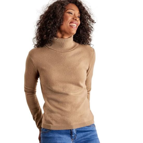 Bleu doux | Pull torsadé à col rond - Femme - Cachemire & Mérinos | FR