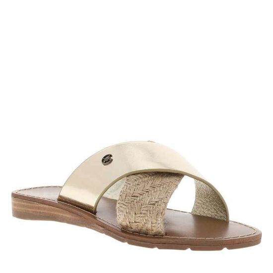 Sandali con Tacco Alma en Pena Suede Intrecciati Beige